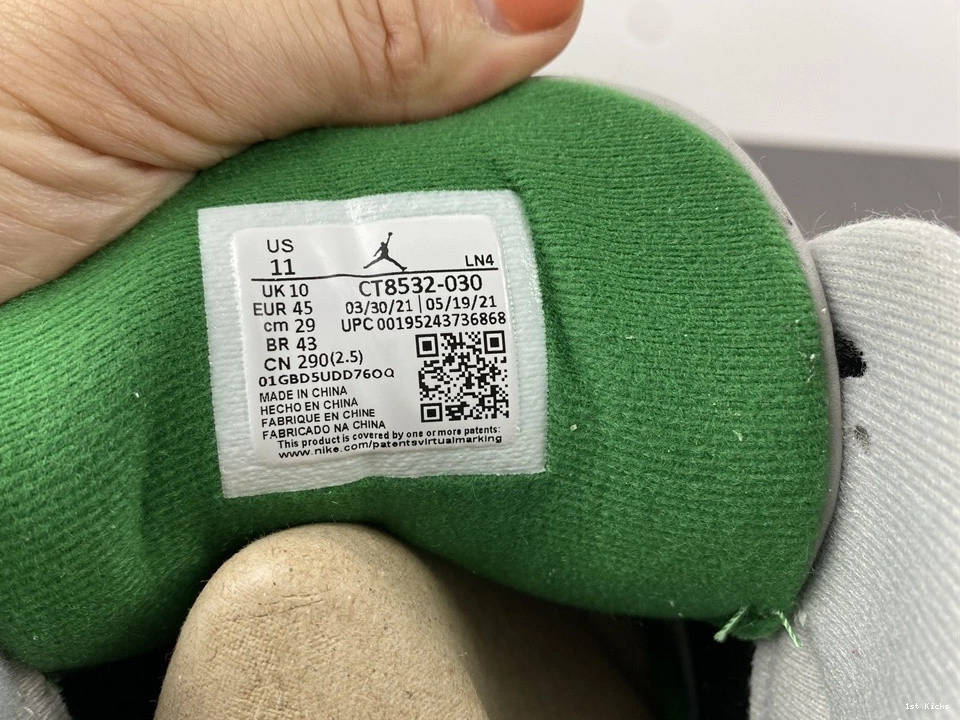 CT8532-030 Pine Jordan 3 Green Air 0110